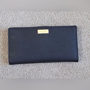 Kate Spade Snap Closure Black Wallet